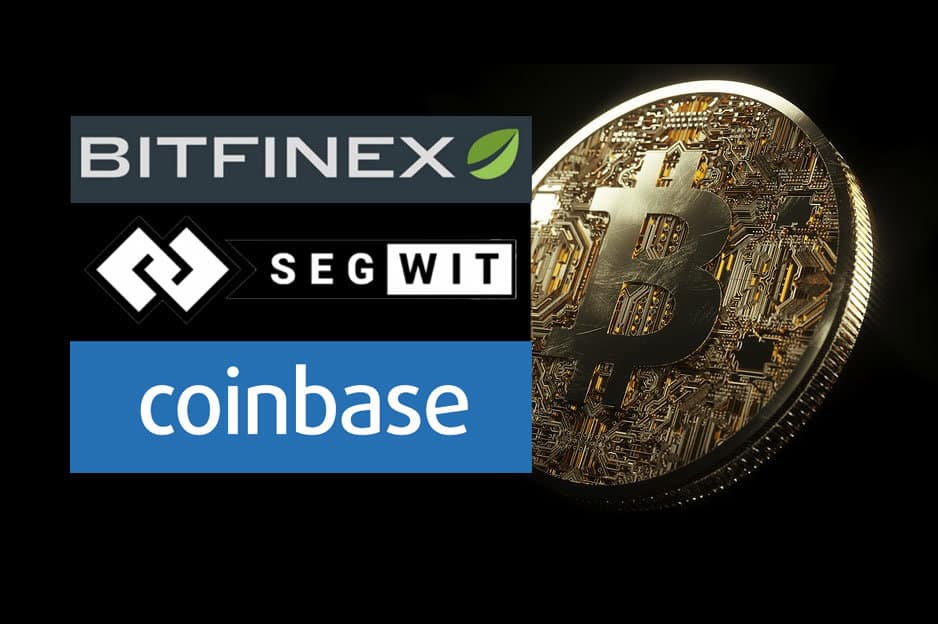 SegWit, Coinbase, Bitfinex