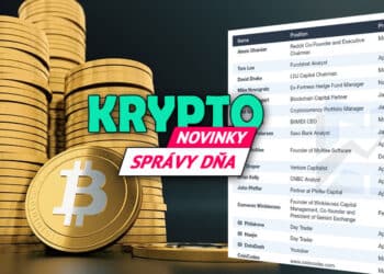 Správy dňa - Bitcoin a tabuľka