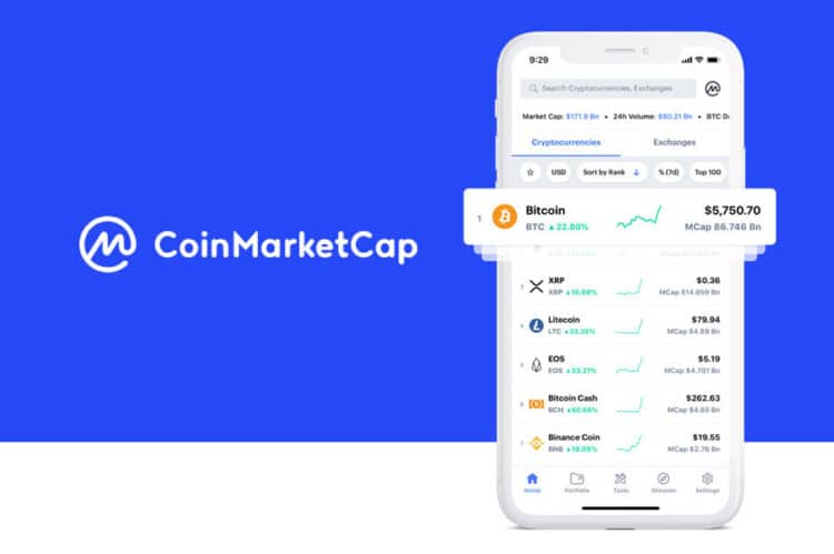 CoinMarketCap aplikácia