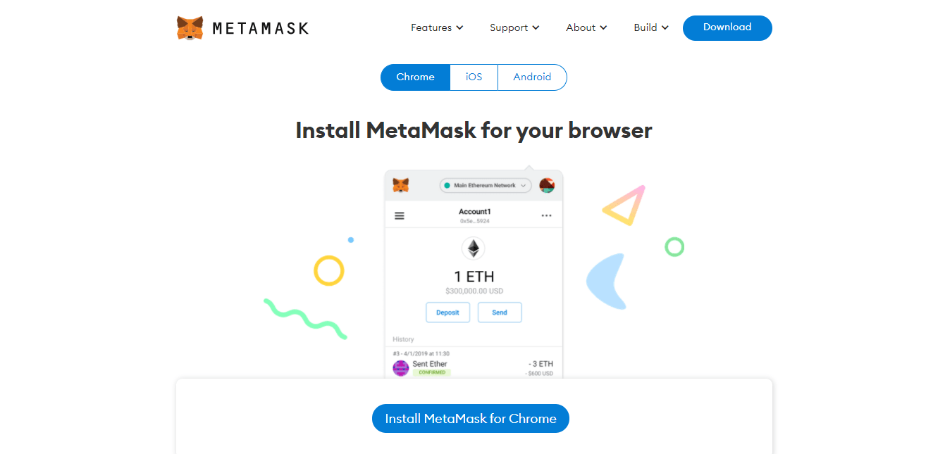 Instalace Metamask pro Váš prohlížeč