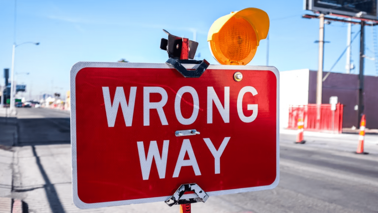 Wrong way