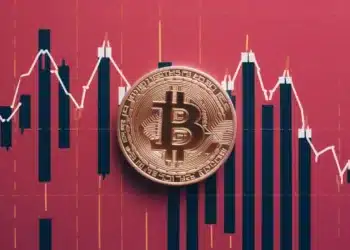 Bitcoin červená