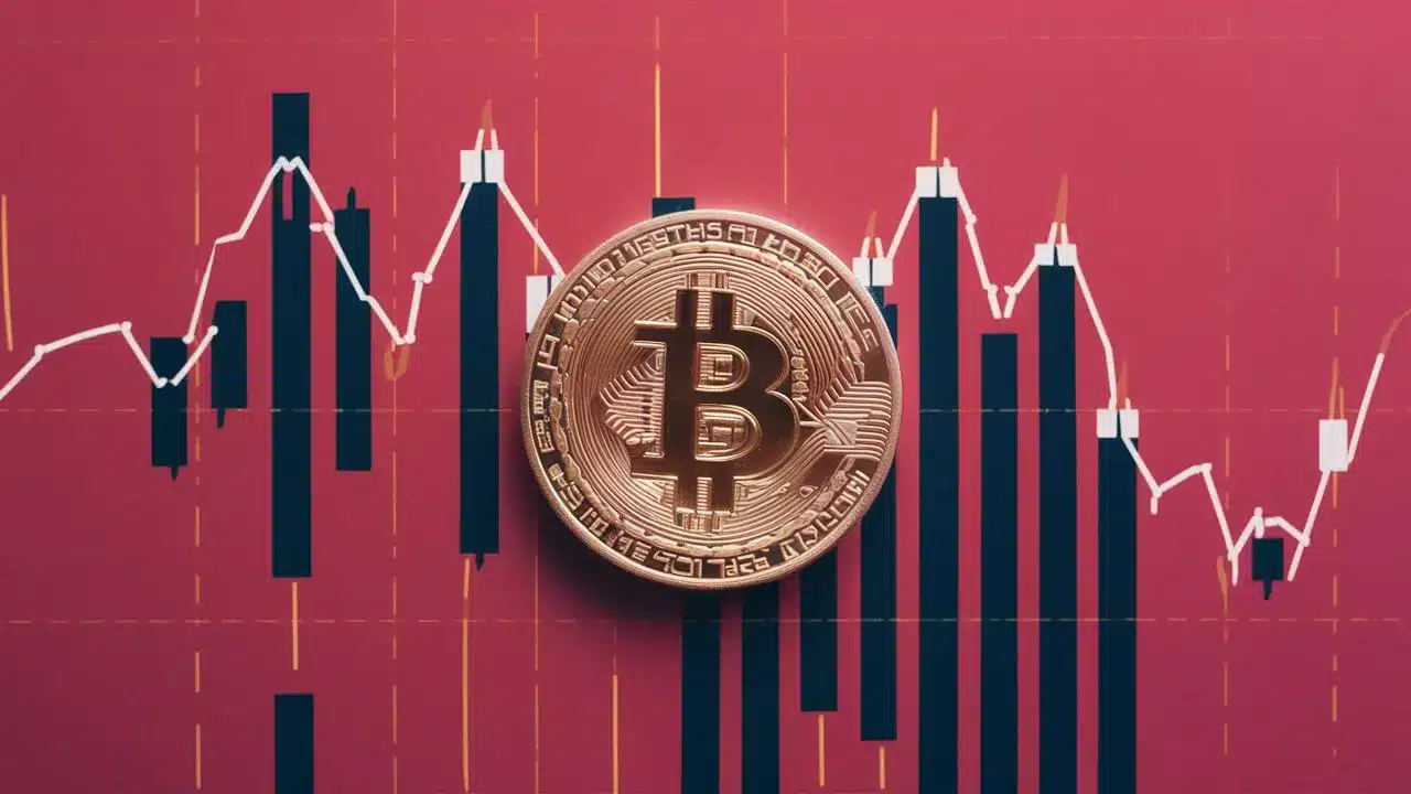 Bitcoin červená