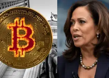 Kamala Harris a Bitcoin, ilustračný