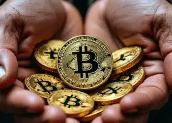 Bitcoiny v ruke