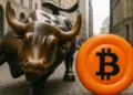 Bitcoin, býk a Wall Street