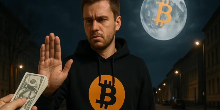 Bitcoiner odmieta dolár