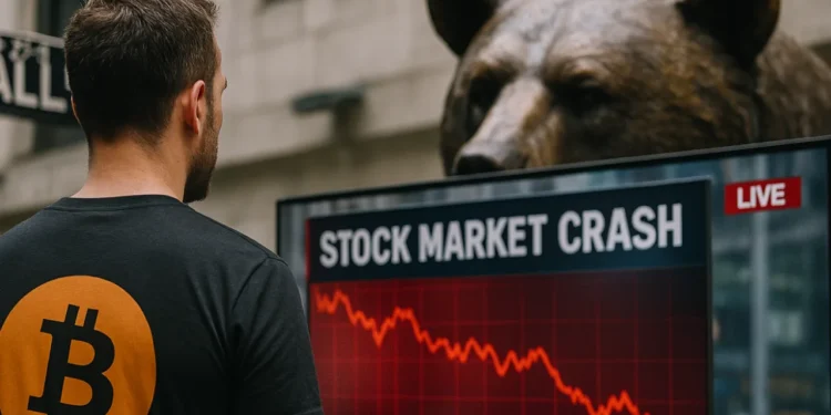 Bitcoin medveď Wall Street