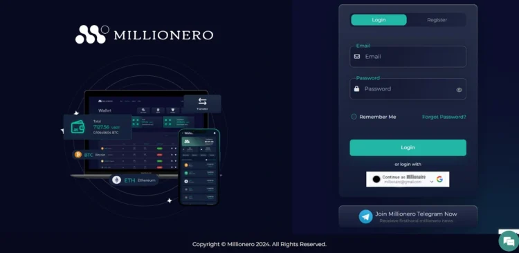 milliomero_exchange_login_1