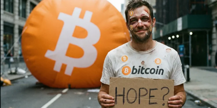 Bitcoiner zničený