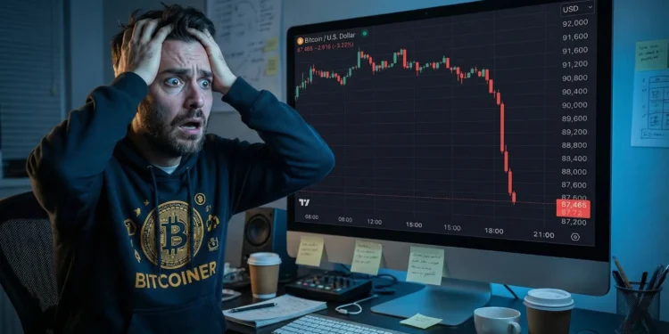 pád bitcoinu
