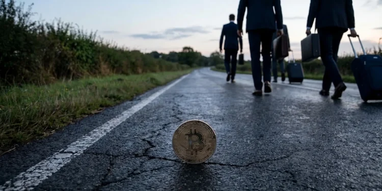 Bitcoin Investori Odchod