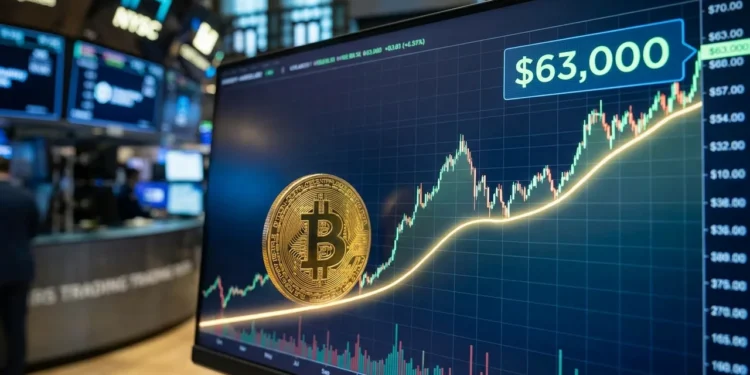 Bitcoin Rast 63000