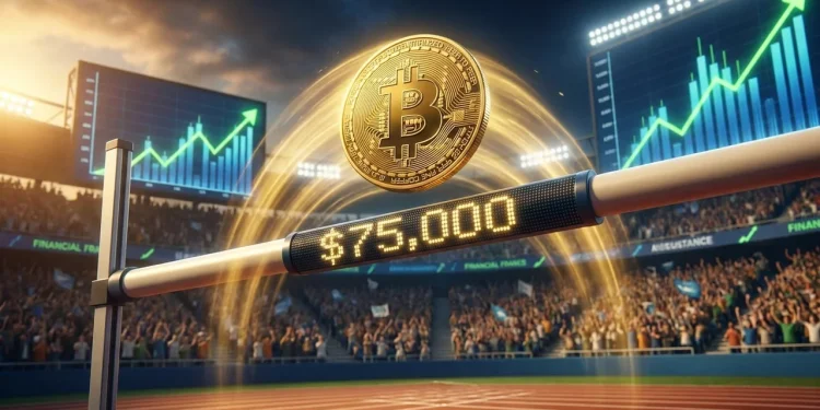 Bitcoin Preskocil 75000