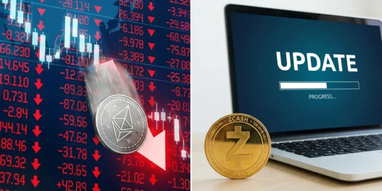 Ethereum Pokles Zcash Update